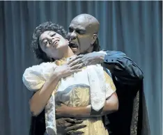 ?? DAVID COOPER/SHAW FESTIVAL ?? Cherissa Richards and Allan Louis star in the Shaw Festival's production of Dracula. It opened at the Festival Theatre Saturday.