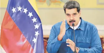  ??  ?? ► Maduro durante un comité de ministros, el 20 de septiembre.