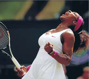  ?? Photo: GETTY IMAGES ?? Getting through: Serena Williams survived the third round of Wimbledon, narrowly beating Jie Zheng of China during an actionpack­ed first week.