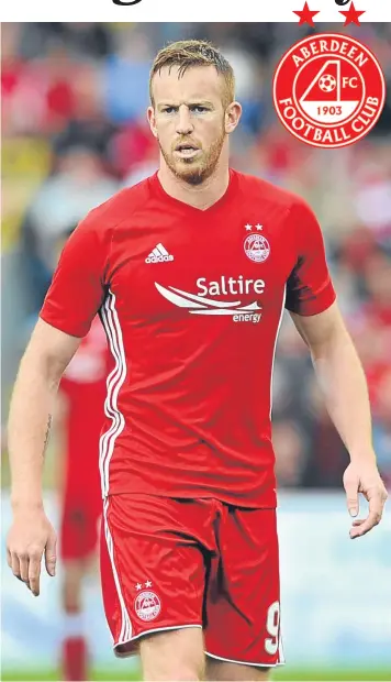  ??  ?? TOP PRIORITY: Adam Rooney is aiming to be the Dons leading scorer once again