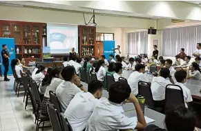  ??  ?? Celcom’s #ICanCareMY campaign has also gone to schools, like Wesley Methodist Internatio­nal School, to educate students on things like handling stray cats and managing their well-being.