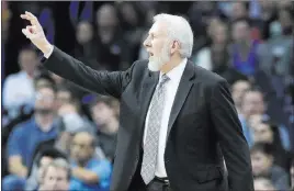  ?? Sue Ogrocki ?? The Associated Press Gregg Popovich, who has won five NBA championsh­ips with the San Antonio Spurs, takes over Team USA coaching duties from Duke’s coach Mike Krzyzewski.