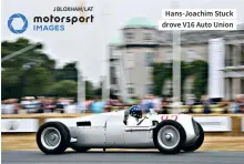  ?? J BLOXHAM/LAT ?? Hans-joachim Stuck drove V16 Auto Union