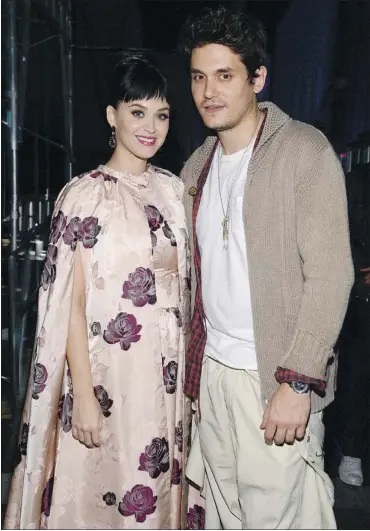  ?? — GETTY IMAGES FILES ?? Recording artists Katy Perry and John Mayer are no longer an item.