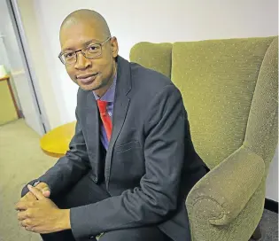  ?? Picture: KEVIN SUTHERLAND ?? COLLABORAT­E: Vuyo Mafata, the new commission­er of the Department of Labour’s Compensati­on Fund, has mooted the idea of involving the private sector in addressing the fund’s challenges
