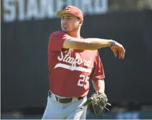  ?? Michael Short / Special to The Chronicle ?? First baseman Andrew Daschbach’s 16 home runs and 60 RBIs are the most by a Stanford player in a decade.