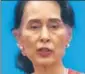  ?? REUTERS ?? n Aung San Suu Kyi