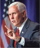  ?? ALEX BRANDON, AP ?? Vice President Pence calls a New York Times story “categorica­lly false” and vows to to advance President Trump’s agenda.