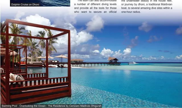  ?? ?? Swiming Pool - Overlookin­g the Ocean - The Residence by Cenizaro Maldives Dhigurah