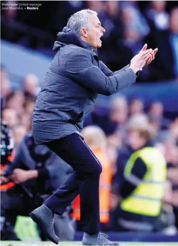  ?? — Reuters ?? Manchester United manager Jose Mourinho.