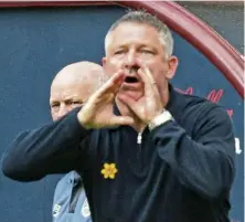  ?? ?? Dundee manager Tony Docherty.