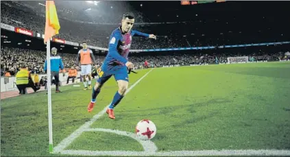  ?? FOTO: M. MONTILLA ?? Philippe Coutinho debutó a gran nivel como jugador del FC Barcelona, en un Camp Nou que ya disfrutó de su clase y desparpajo