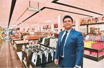  ?? Clint Egbert/Gulf News ?? Vijay Samyani, CEO of Concept Brands Group, at the new Brands For U outlet in Festival City Mall, Dubai on Sunday.