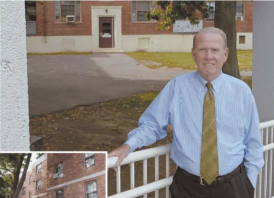  ?? STAFF FILE PHOTOS BY CHRISTOPHE­R EVANS ?? ‘NOT AUTHORIZED’: Boston Housing Authority Administra­tor Bill McGonagle said he wasn’t aware of a letter sent by an employee offering to help people leave Boston.