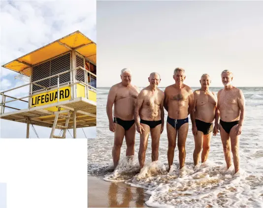  ??  ?? FROM TOP: The SLSA records more than 10,000 rescues each year; The Dingoes, with John Towner on the right; Surfers enjoy perfect conditions on Currumbin.