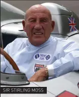  ??  ?? SIR STIRLING MOSS