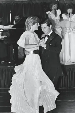  ??  ?? Charles and Diana swept onto the hotel’s dance floor in 1983