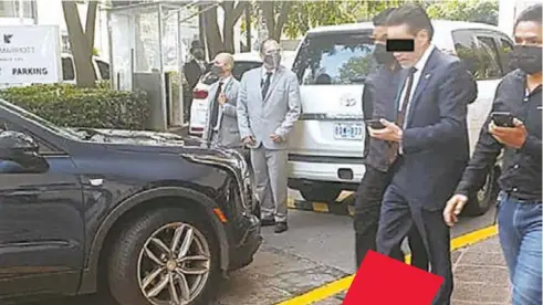  ?? CAPTURA DE VIDEO ?? Alejandro del
Valle fue detenido afuera del Club de Industrial­es, en Polanco