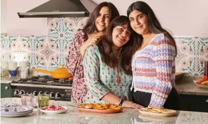  ?? ?? ‘I have taught them both how to make this dish themselves’: Romy Gill with her two daughters, Reet and Neev. Photograph: Emli Bendixen/ The Observer