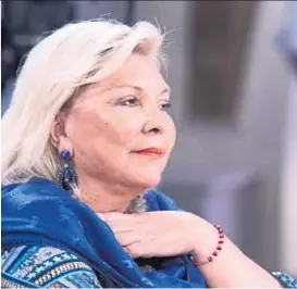  ?? (@MIRTHALEGR­AND) ?? Elisa Carrió. Destinatar­ia de términos que estigmatiz­an.