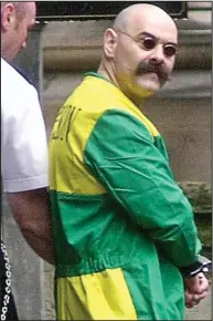  ??  ?? Notorious: Charles Bronson at a court hearing