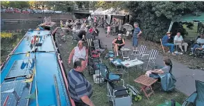  ?? PHOTO: MIKE NEWMAN ?? Boaters gathered at the 2019 Ware Boat Festival.