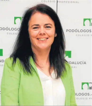  ?? M.G. ?? Rosario Correa fue elegida hace cuatro años presidenta de los podólogos andaluces.