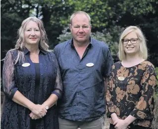  ?? PHOTO: SEAN WALLER PHOTOGRAPH­Y ?? Diane, Gary, and Rebecca from Exit Funeral Services.