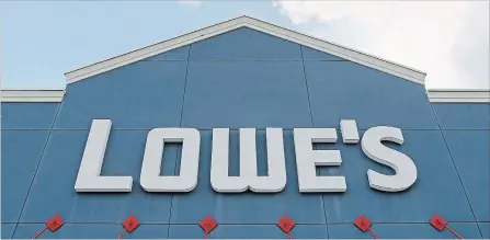  ?? ALAN DIAZ THE ASSOCIATED PRESS ?? Lowe's says it plans to close 31 Canadian stores and other locations as part of a plan to focus on its most profitable operations.