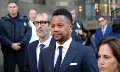  ?? Photograph: Jefferson Siegel/Reuters ?? Cuba Gooding Jr leaves a hearing in Manhattan supreme court where he pleaded not guilty to a forcible touching charge.