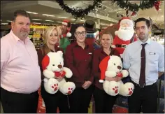  ??  ?? O’Reilly’s SuperValu (from left): Joe O’Reilly (proprietor), Kealey Somers, Louise O’Reilly, Lisa Roche and Alan Kenny (assistant manager).