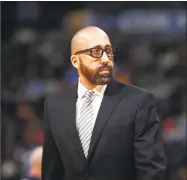  ?? David Zalubowski / Associated Press ?? New Knicks coach David Fizdale believes major NBA free agents will be interested in coming to New York if the team builds a solid foundation.