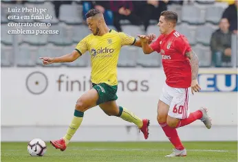  ??  ?? Luiz Phellype está em final de contrato com o emblema pacense