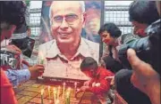  ?? HT FILE ?? Narendra Dabholkar was shot dead while he was on a morning walk in Pune on 20 August 2013