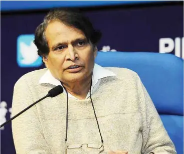  ??  ?? Suresh Prabhakar Prabhu, Minister of Civil Aviation