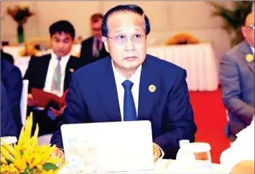  ?? MOC ?? Commerce minister Pan Sorasak at the 54th ASEAN Economic Ministers’ (AEM) Meeting in Siem Reap province on September 18.