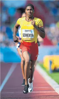  ?? LUKAS SCHULZE GETTY IMAGES FOR IAAF FILE PHOTO ?? The IAAF claims new rules level the playing field for female athletes, but rules on naturally occurring testostero­ne only apply to Caster Semenya’s events, Morgan Campbell writes.