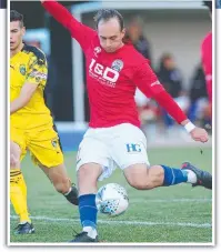  ?? Pictures:
MARK WILSON ?? North Geelong coach Zeljko Gagula (main) has lifted his team to the fifth round of the FFA Cup and is delighted with the draw, which pits the Warriors against Keilor Park later this month.
Inset: Jamie Noggler scores against Werribee City in last weekend’s 5-2 win.