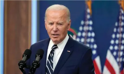  ?? Photograph: Alex Brandon/AP ?? Joe Biden at the White House on Friday.