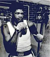  ??  ?? 1981: Sam Brooks displays the form that has placed him in the Junior Olympics boxing competitio­n.