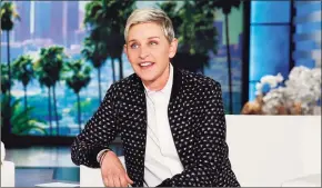  ?? John Locher / Associated Press ?? Ellen DeGeneres, who has taken a ratings hit after allegation­s of running a toxic workplace, has decided her upcoming season will be the last.