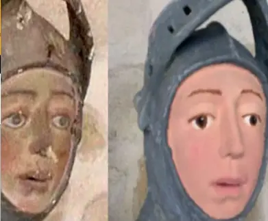  ??  ?? Parecía imposible que tras el incidente del Ecce Homo de Borja volviera a ocurrir un episodio similar. Sin embargo, una vez más, la realidad ha superado a la ficción, y una empresa ha dañado una talla del siglo XVI de San Jorge, pertenecie­nte a la iglesia de San Miguel de Estella (Navarra).