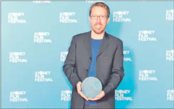  ??  ?? Marcelo Martinessi recibió ayer el Premio a Mejor Película en el Festival de Sydney.