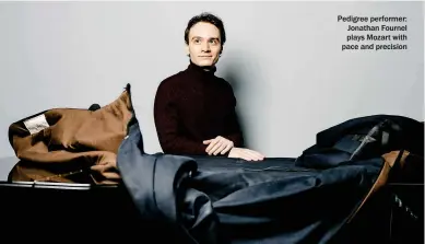  ?? ?? Pedigree performer: Jonathan Fournel plays Mozart with pace and precision