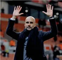  ?? Reuters file ?? Manchester City coach Guardiola has travelled to the US with a squad made up mostly of young players. —