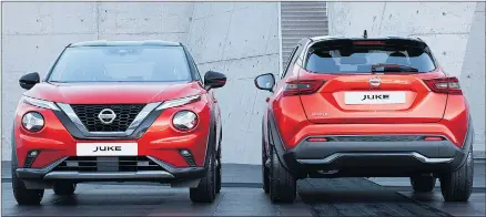  ??  ?? SECOND-GEN: Nissan has uncovered the all-new, second-generation Juke ahead of a likely 2020 debut.