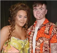  ??  ?? Ava O’Keeffe and Jamie O’Regan were dancing in the Strictly show at the Charlevill­e Park Hotel.