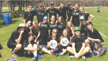  ?? [SUBMITTED] ?? Only in its second year, EDSS’ Ultimate Frisbee team welcomed a large number of new athletes this year who are now focusing on skill developmen­t after getting a feel for the sport.