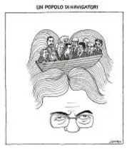  ??  ?? Una vignetta di Emilio Giannelli per Un paese senza leader (Longanesi), libro d’esordio di Luciano Fontana