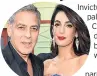  ??  ?? PALS George and Amal